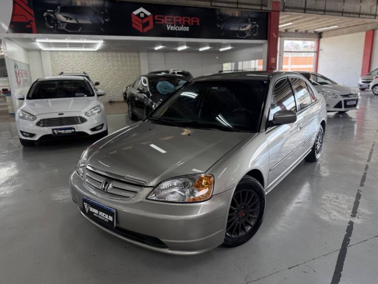 HONDA - CIVIC - 2003/2003 - Cinza - R$ 21.900,00